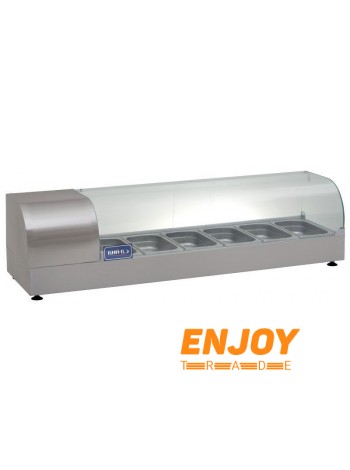 Витрина холодильная (суши кейс) Кий-В ВХН-Р-6-1400