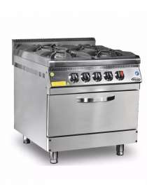 Газовая плита профессиональная Pimak MO15-4X с газовым контроллером