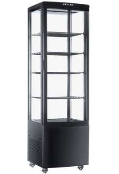 Витрина холодильная Hurakan HKN-UPD218B черная