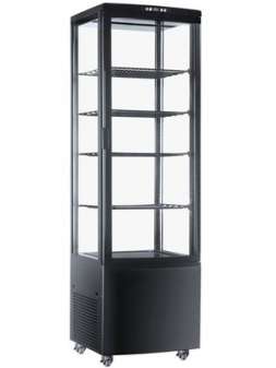 Витрина холодильная Hurakan HKN-UPD218B черная
