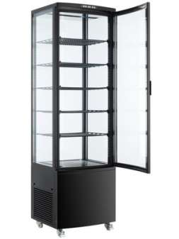 Витрина холодильная Hurakan HKN-UPD278B черная