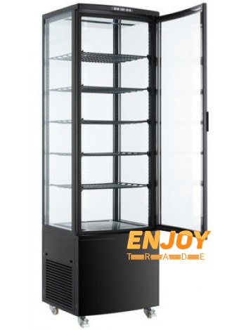 Вітрина холодильна Hurakan HKN-UPD278B чорна