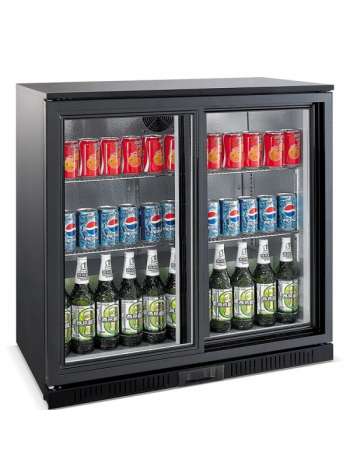 Холодильник барний зі склянима дверима Ewt Inox LG198S