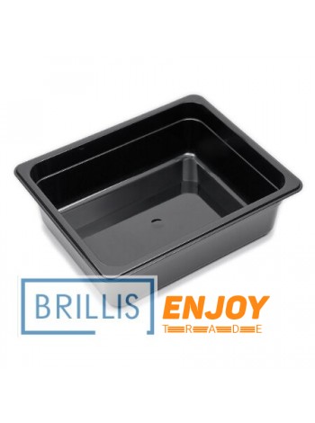 Гастроемкость Brillis GN 1/2-100 черный поликарбонат