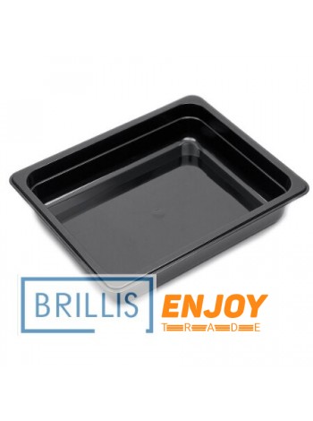 Гастроємність Brillis GN 1/2-65 чорний полікарбонат