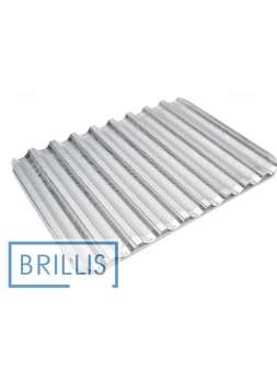 Противень багетный перфорированный Brillis 800х600 мм. 9 волн Противень багетный перфорированный Brillis 800х600 мм. 9 волн