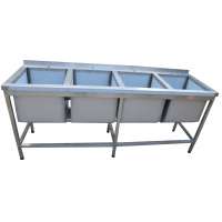 Ванна мийна 4-х секційна 2400х600х850