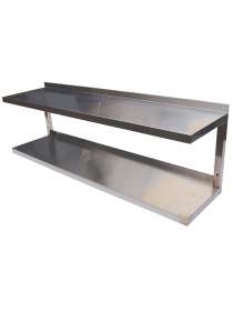 Полка навесная 2-х уровневая 1200х300х350