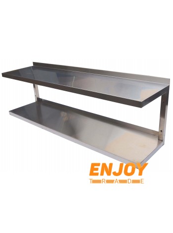 Полиця навісна 2-х рівнева 1200х300х350