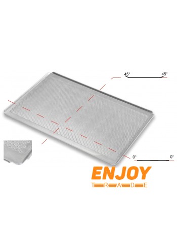 Деко перфороване 470х330 мм. 2 борта 45 градусів. Кути зрізані