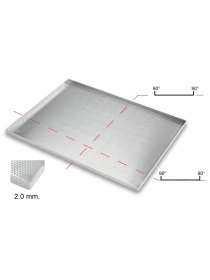 Противень перфорированный 600х400х20 мм. 4 борта под углом 90 градусов