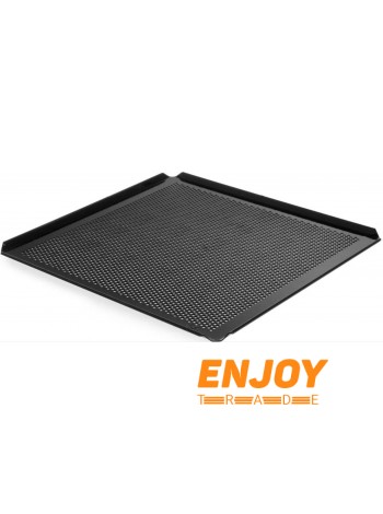 Деко перфорований 600х400х10 мм. з тефлоновим покриттям 4 борта під кутом 45 градусів