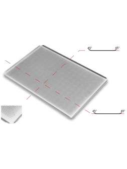 Противень перфорированный 600х800х10 мм. 4 борта под углом 45 градусов Противень перфорированный 600х800х10 мм. 4 борта под углом 45 градусов