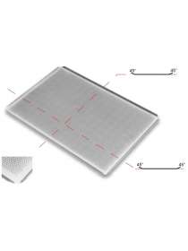 Противень перфорированный 600х400х10 мм. 4 борта под углом 45 градусов