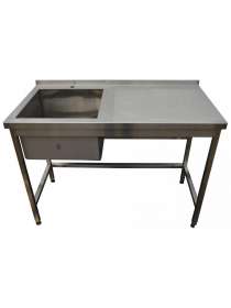 Стол мойка нержавейка 1200х600х850