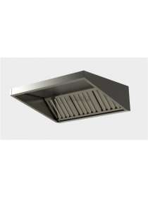 Зонт пристенный вытяжной 600х600х400 мм. с жироуловителем