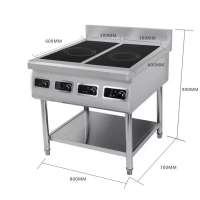 Профессиональная индукционная плита напольная Ewt Inox AMTCD401N