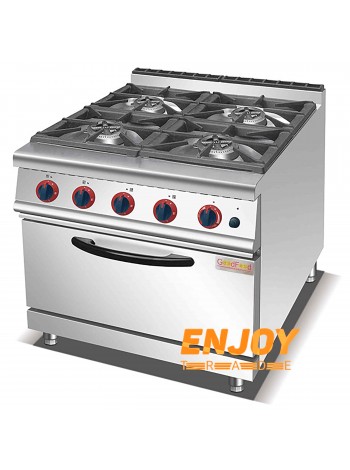 Плита газовая с электрической духовкой GoodFood GP4AFLNG