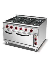 Плита газовая с электрической духовкой GoodFood GP6AFLNG