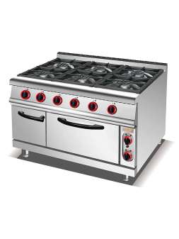 Плита газовая с электрической духовкой GoodFood GP6AFLNG Плита газовая с электрической духовкой GoodFood GP6AFLNG