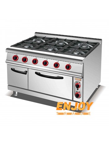 Плита газова з електричною духовкою GoodFood GP6AFLNG