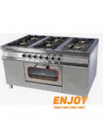 Профессиональная газовая плита Pimak M015-6 (газовый контроллер)