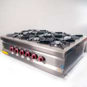 Газовая плита профессиональная Pimak 70MX-6S с газовым контроллером