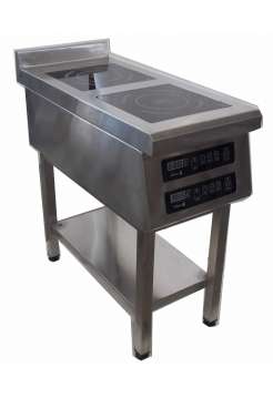 Індукційна плита двоконфорочна підлогова 