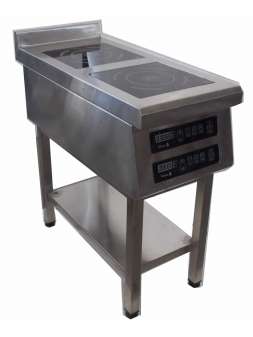 Индукционная плита двухконфорочная напольная Индукционная плита двухконфорочная напольная