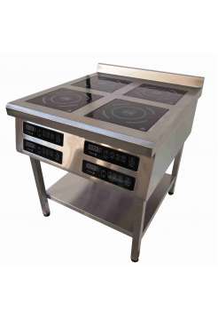 Індукційна плита чотирьохконфорочна підлогова