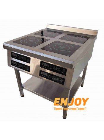 Индукционная плита четырехконфорочная напольная