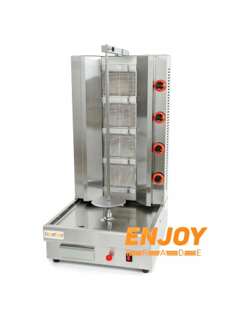 Аппарат для шаурмы газовый с двигателем GoodFood SM4MG